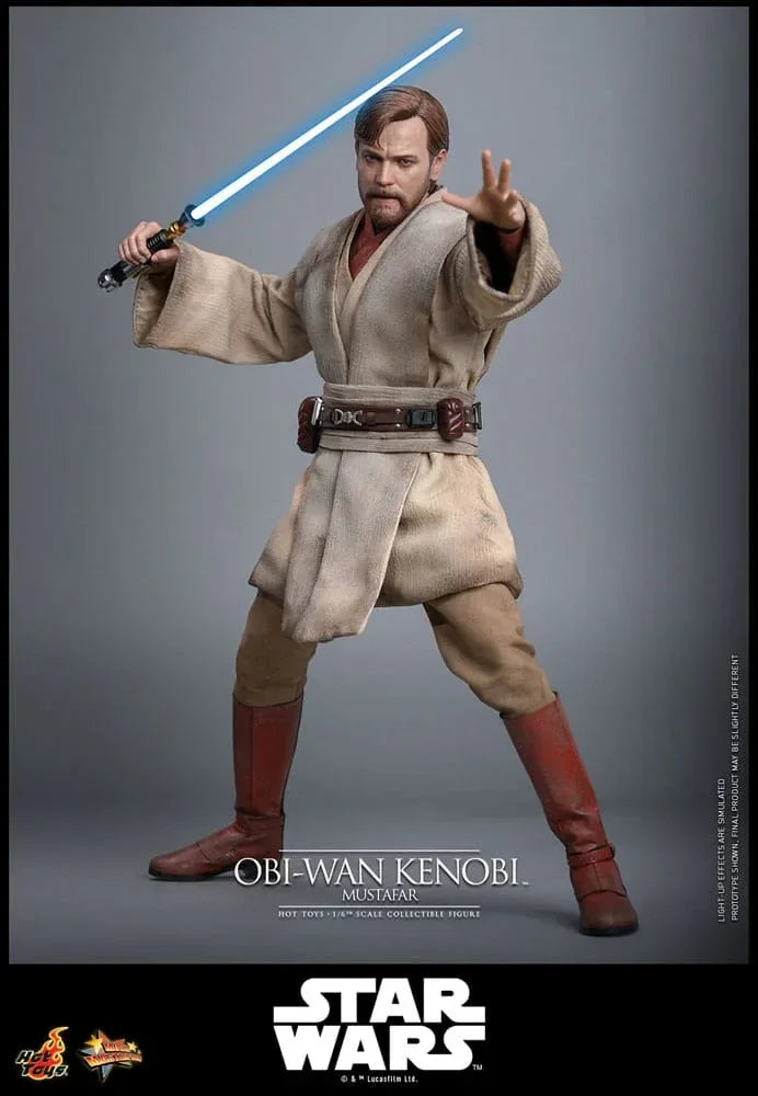 Star Wars: Episode III - Revenge of the Sith Movie Masterpiece Action Figur 1/6 Obi-Wan Kenobi (Mustafar) 31 cm Hot Toys