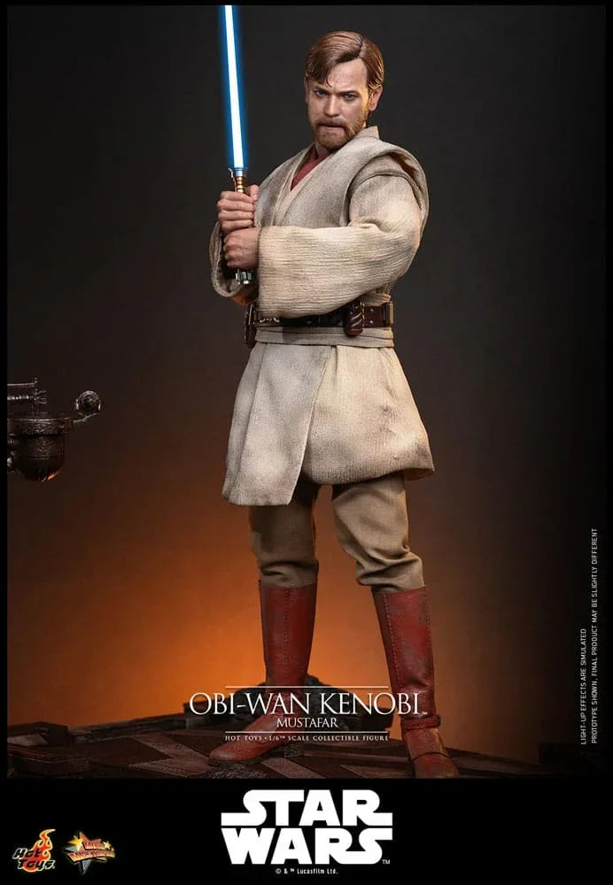 Star Wars: Episode III - Revenge of the Sith Movie Masterpiece Action Figur 1/6 Obi-Wan Kenobi (Mustafar) 31 cm Hot Toys