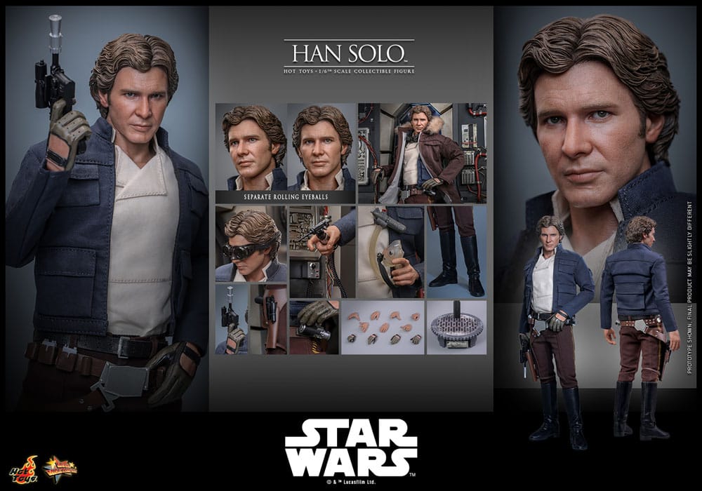Star Wars Episode V Movie Masterpiece Action Figur 1/6 Han Solo 31 cm Hot Toys