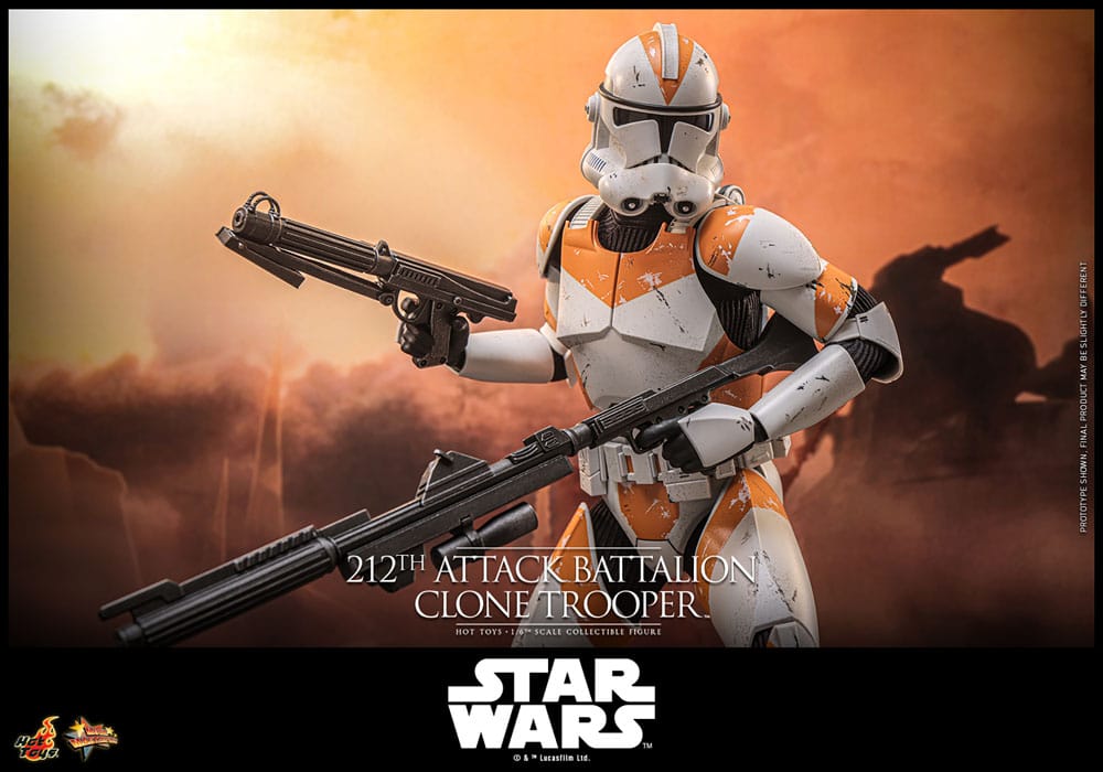 Star Wars: The Clone Wars Action Figur 1/6 212th Attack Battalion Clone Trooper Deluxe Version 30 cm Hot Toys