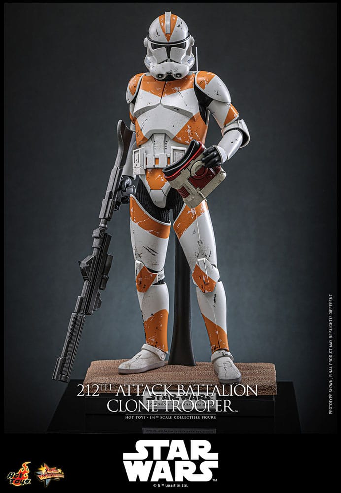 Star Wars: The Clone Wars Action Figur 1/6 212th Attack Battalion Clone Trooper Deluxe Version 30 cm Hot Toys