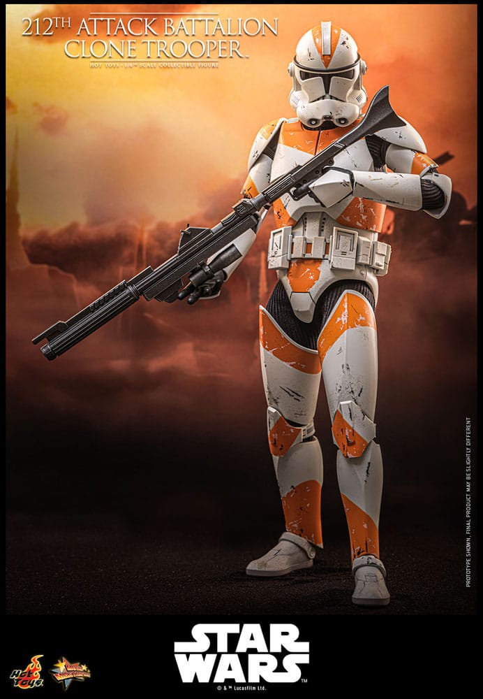 Star Wars: The Clone Wars Action Figur 1/6 212th Attack Battalion Clone Trooper Deluxe Version 30 cm Hot Toys