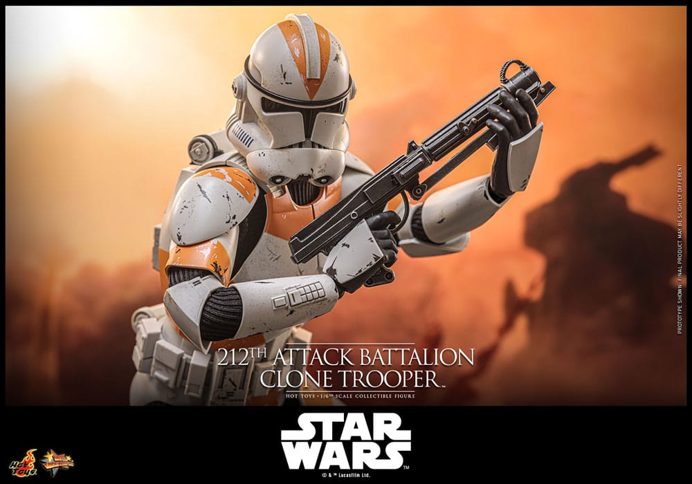 Star Wars: The Clone Wars Action Figur 1/6 212th Attack Battalion Clone Trooper Deluxe Version 30 cm Hot Toys