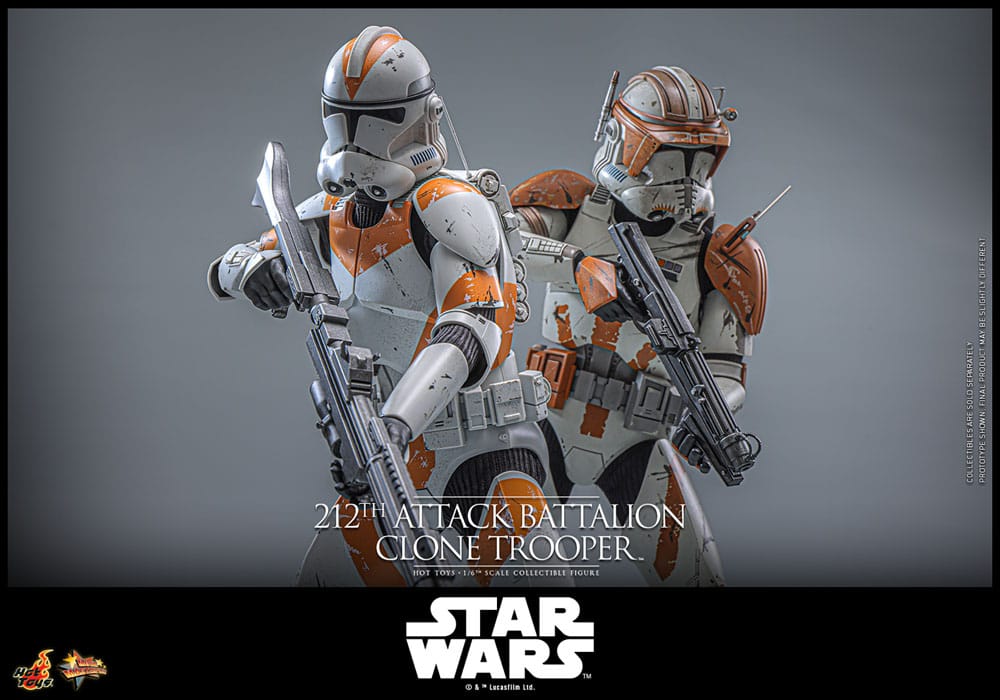Star Wars: The Clone Wars Action Figur 1/6 212th Attack Battalion Clone Trooper Deluxe Version 30 cm Hot Toys