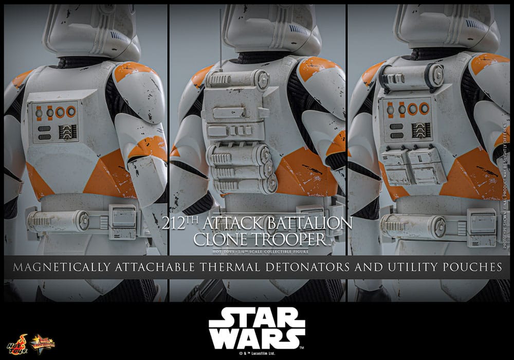 Star Wars: The Clone Wars Action Figur 1/6 212th Attack Battalion Clone Trooper Deluxe Version 30 cm Hot Toys