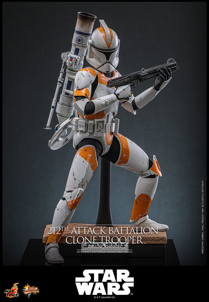 Star Wars: The Clone Wars Action Figur 1/6 212th Attack Battalion Clone Trooper Deluxe Version 30 cm Hot Toys