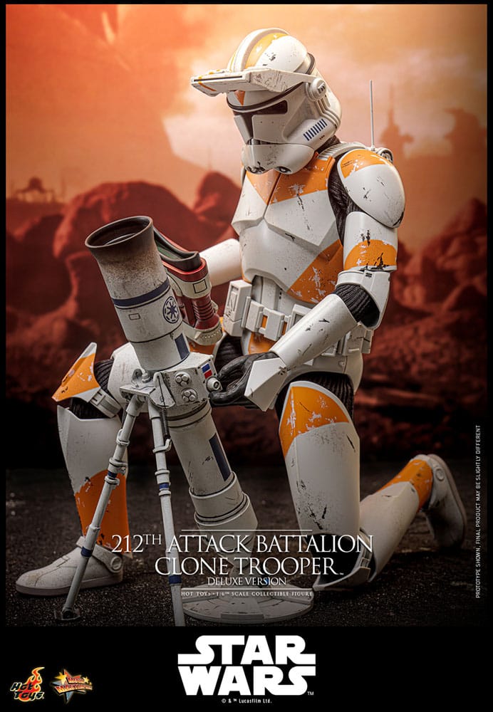 Star Wars: The Clone Wars Action Figur 1/6 212th Attack Battalion Clone Trooper Deluxe Version 30 cm Hot Toys