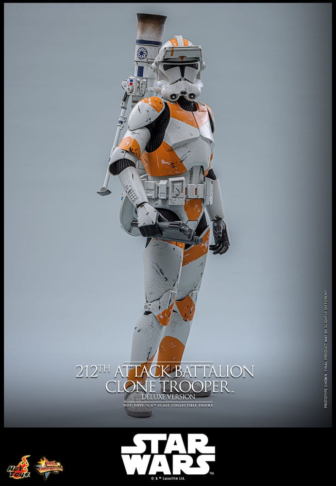 Star Wars: The Clone Wars Action Figur 1/6 212th Attack Battalion Clone Trooper Deluxe Version 30 cm Hot Toys