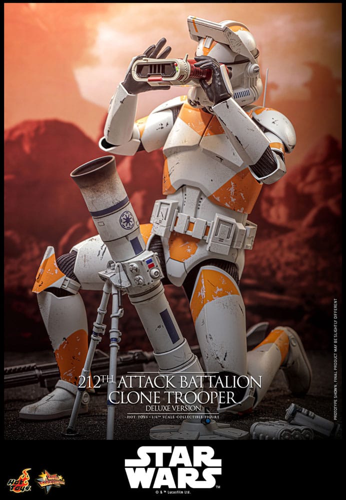 Star Wars: The Clone Wars Action Figur 1/6 212th Attack Battalion Clone Trooper Deluxe Version 30 cm Hot Toys