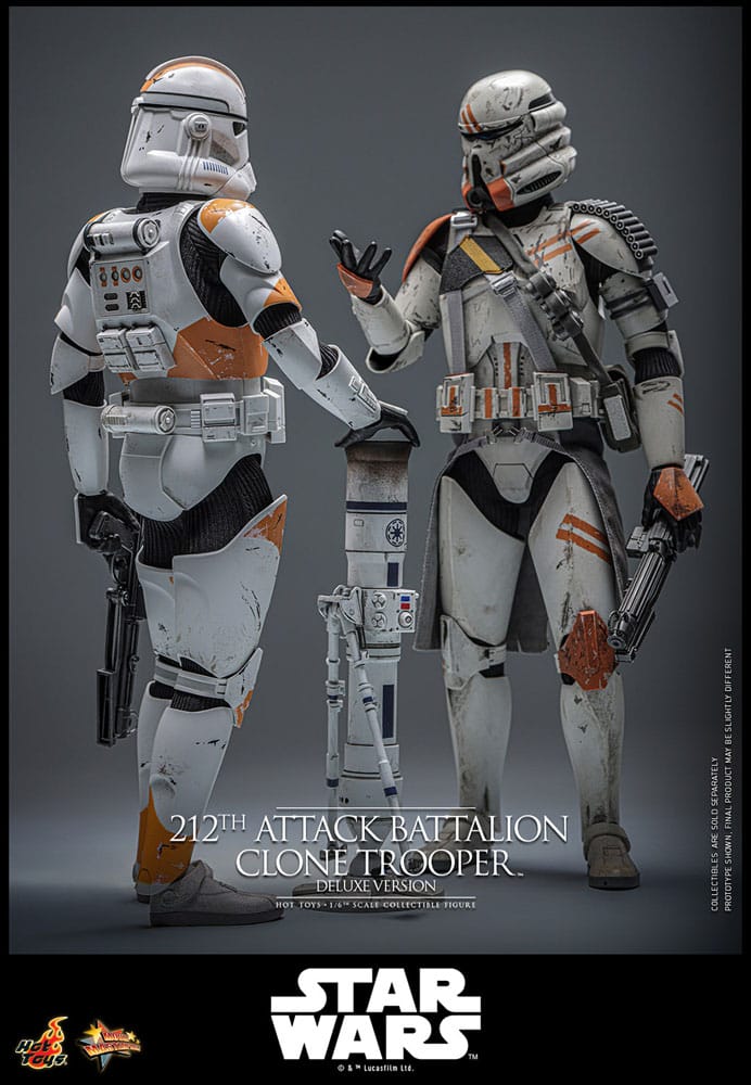 Star Wars: The Clone Wars Action Figur 1/6 212th Attack Battalion Clone Trooper Deluxe Version 30 cm Hot Toys