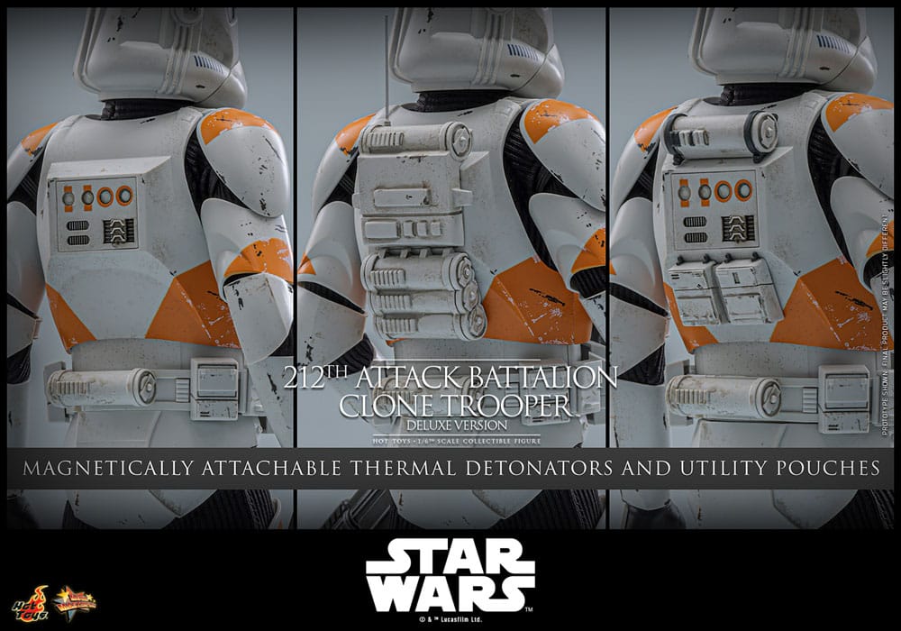 Star Wars: The Clone Wars Action Figur 1/6 212th Attack Battalion Clone Trooper Deluxe Version 30 cm Hot Toys