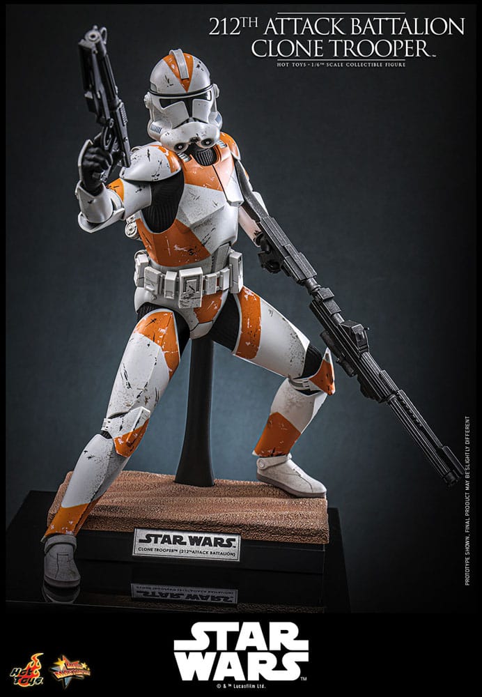 Star Wars: The Clone Wars Action Figur 1/6 212th Attack Battalion Clone Trooper Deluxe Version 30 cm Hot Toys
