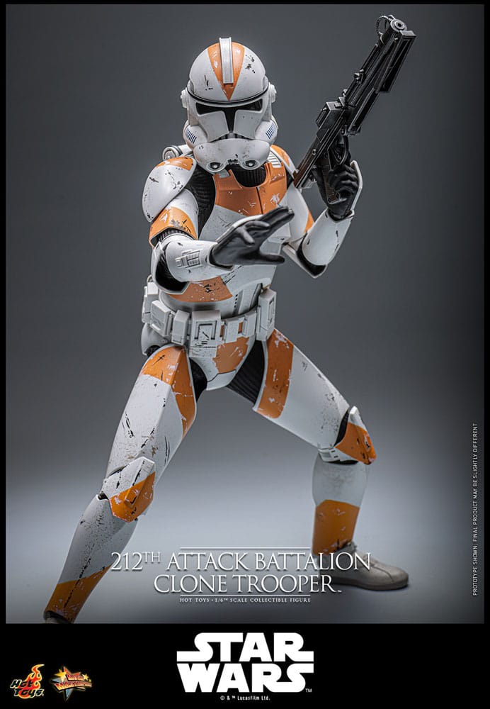 Star Wars: The Clone Wars Action Figur 1/6 212th Attack Battalion Clone Trooper Deluxe Version 30 cm Hot Toys