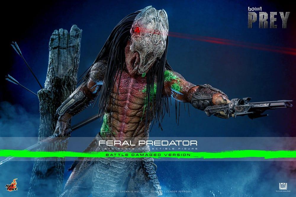 Prey Action Figur 1/6 Feral Predator (Battle Damaged Version) 37 cm Hot Toys