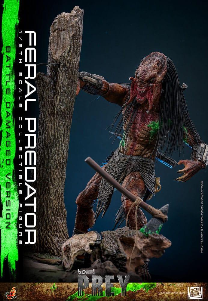 Prey Action Figur 1/6 Feral Predator (Battle Damaged Version) 37 cm Hot Toys