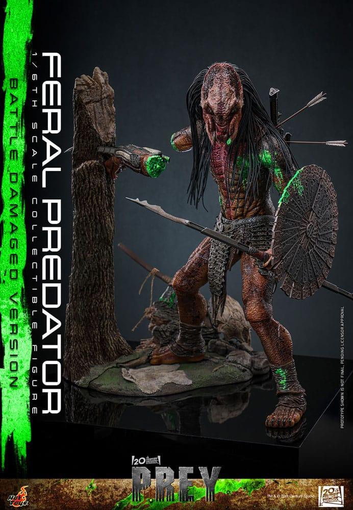 Prey Action Figur 1/6 Feral Predator (Battle Damaged Version) 37 cm Hot Toys