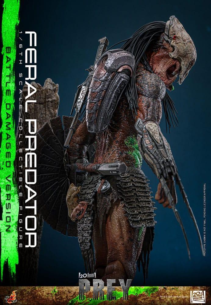 Prey Action Figur 1/6 Feral Predator (Battle Damaged Version) 37 cm Hot Toys