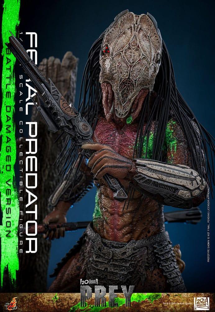 Prey Action Figur 1/6 Feral Predator (Battle Damaged Version) 37 cm Hot Toys