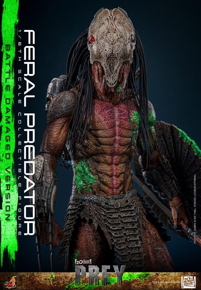 Prey Action Figur 1/6 Feral Predator (Battle Damaged Version) 37 cm Hot Toys