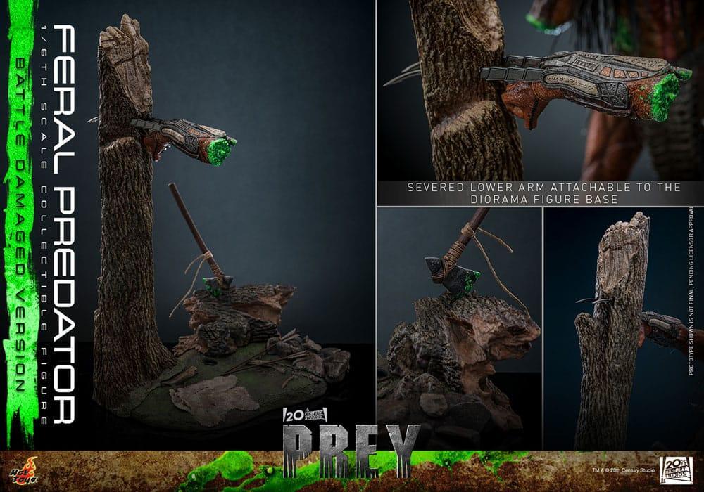 Prey Action Figur 1/6 Feral Predator (Battle Damaged Version) 37 cm Hot Toys