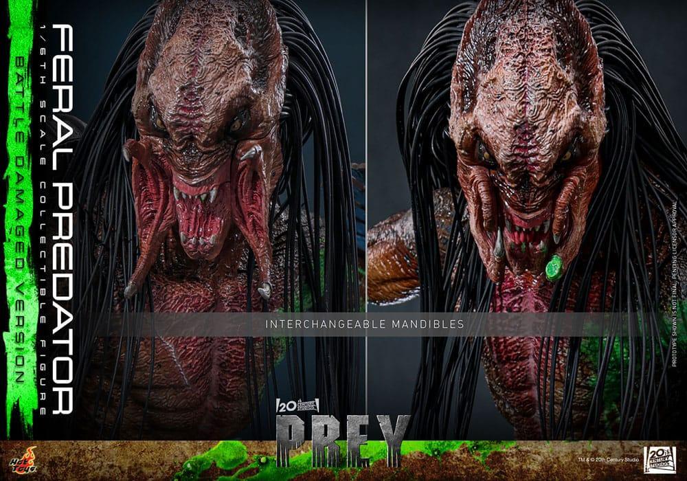 Prey Action Figur 1/6 Feral Predator (Battle Damaged Version) 37 cm Hot Toys