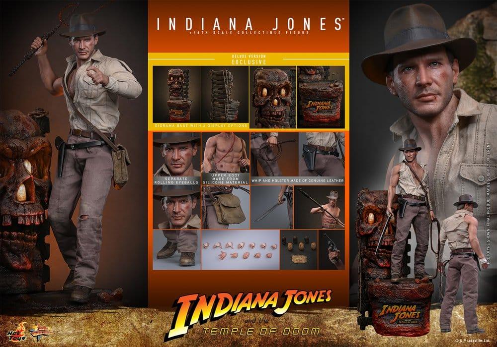 Indiana Jones Film Mästerverk Action Figur 1/6 Indiana Jones (Deluxe Version) 30 cm Hot Toys