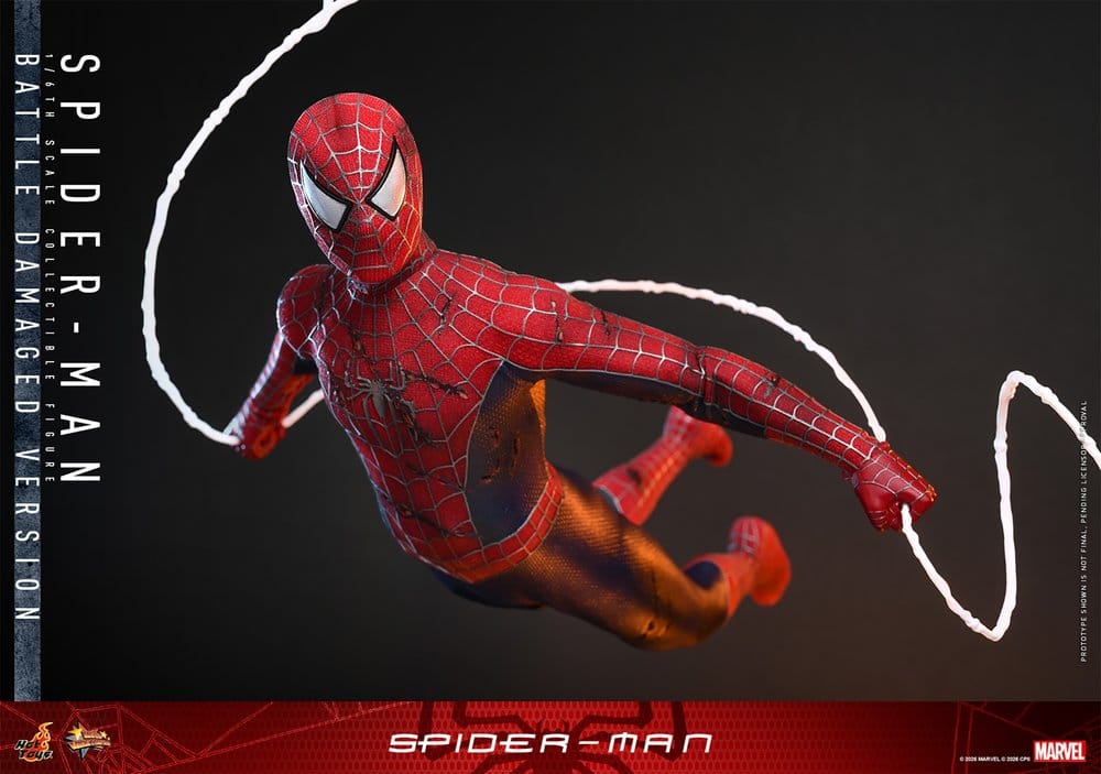 Spider-Man Filmmästerverk Actionfigur 1/6 Spider-Man (Skadad Version) 30 cm Hot Toys