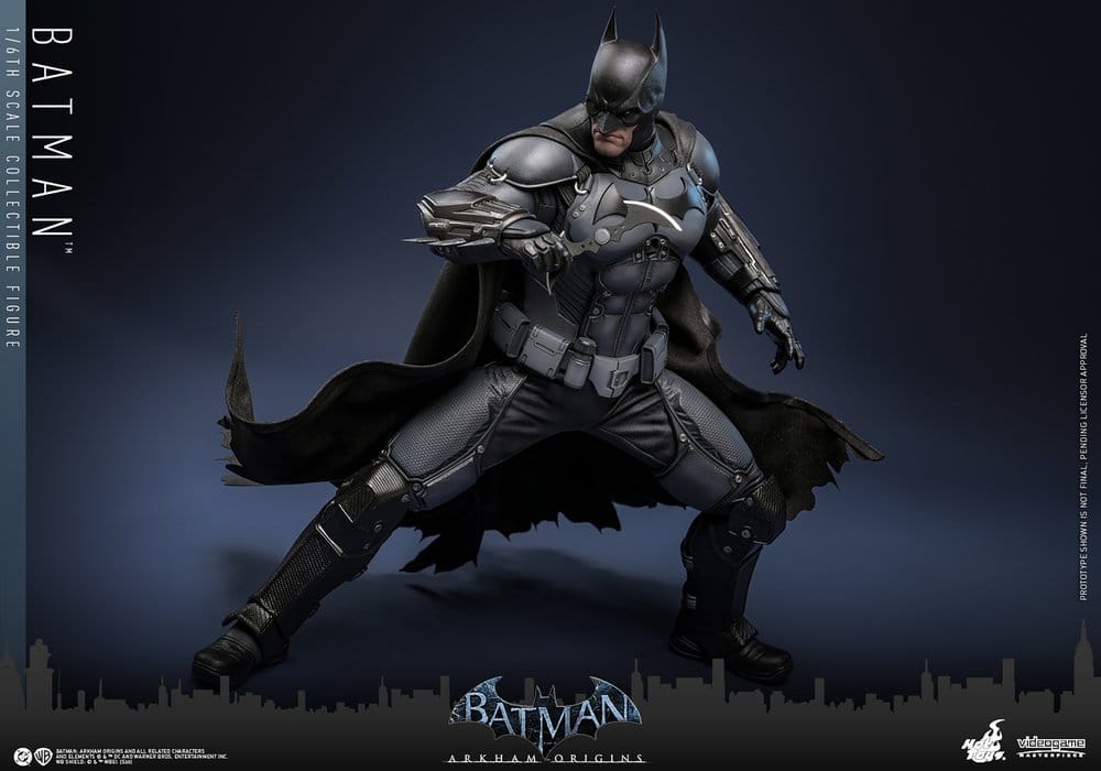 Batman Arkham Origins Videospels Masterpiece Action Figur 1/6 Batman 33 cm Hot Toys