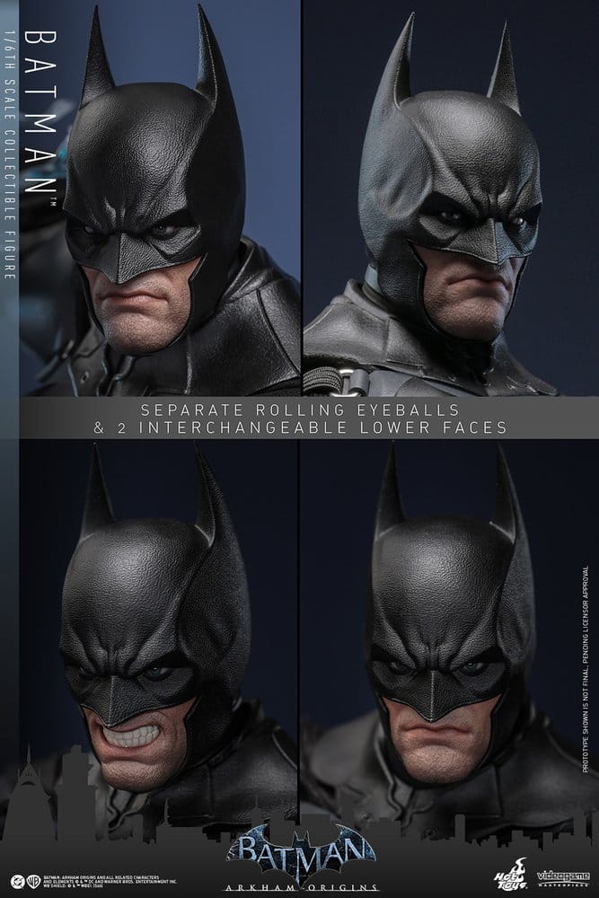 Batman Arkham Origins Videospels Masterpiece Action Figur 1/6 Batman 33 cm Hot Toys