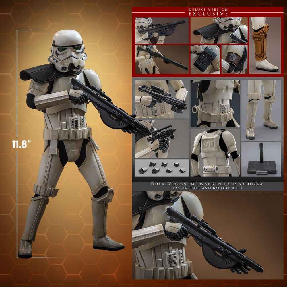 Star Wars: The Mandalorian & Grogu Film-Mästerverk Actionfigur 1/6 Imperial Remnant Stormtrooper (Deluxe Version) 30 cm