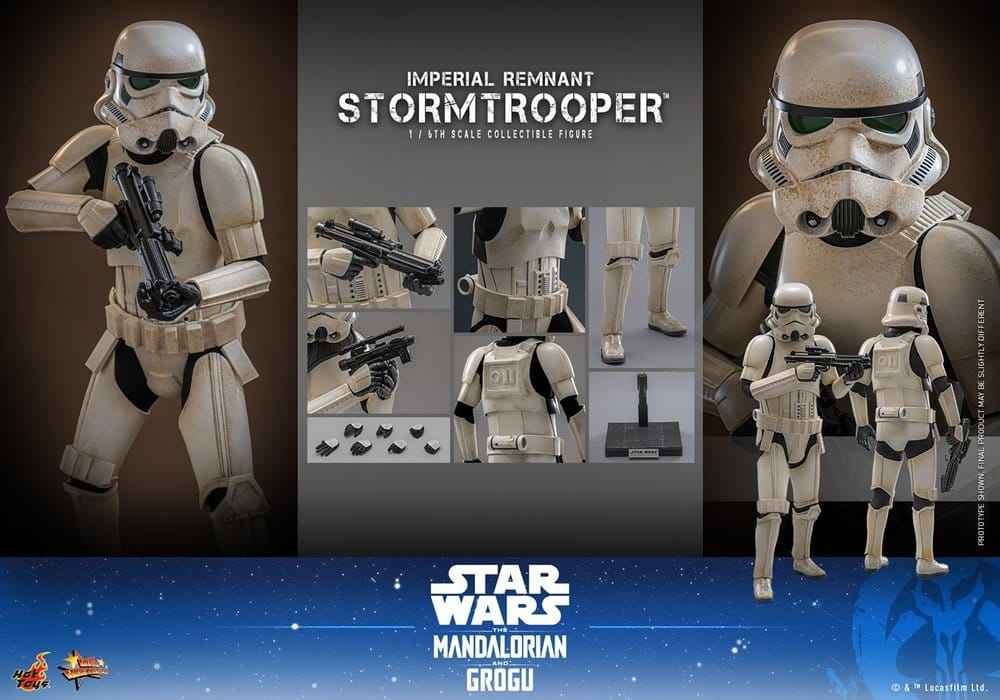 Star Wars: The Mandalorian & Grogu Mästerverk Filmfigur 1/6 Imperial Remnant Stormtrooper 30 cm
