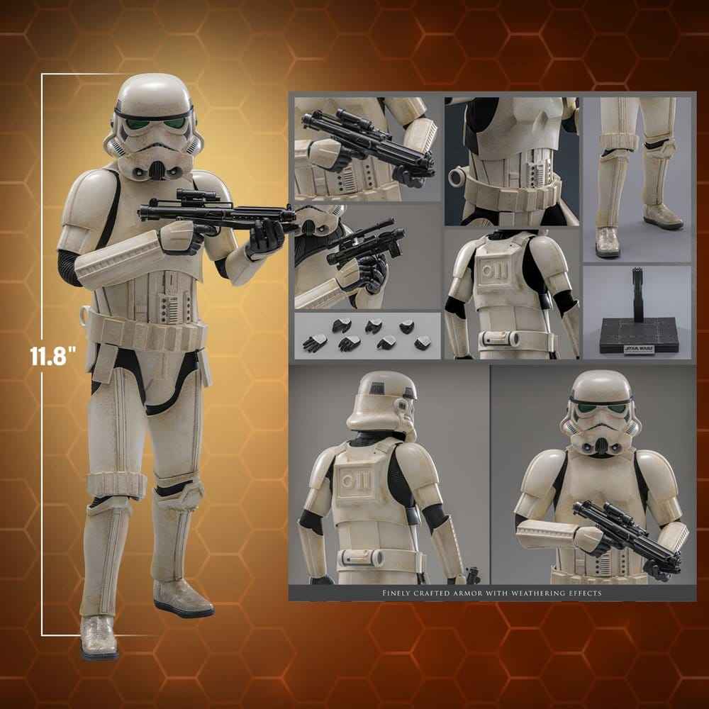Star Wars: The Mandalorian & Grogu Mästerverk Filmfigur 1/6 Imperial Remnant Stormtrooper 30 cm