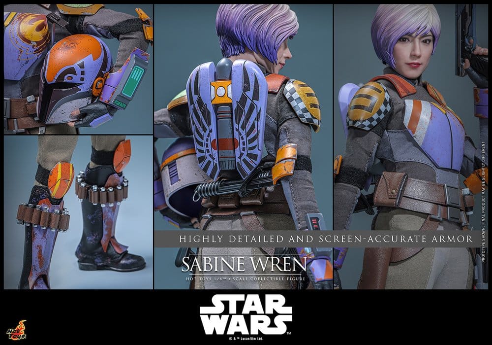 Star Wars: Rebels Televisionsmästerverk Actionfigur 1/6 Sabine Wren 29 cm