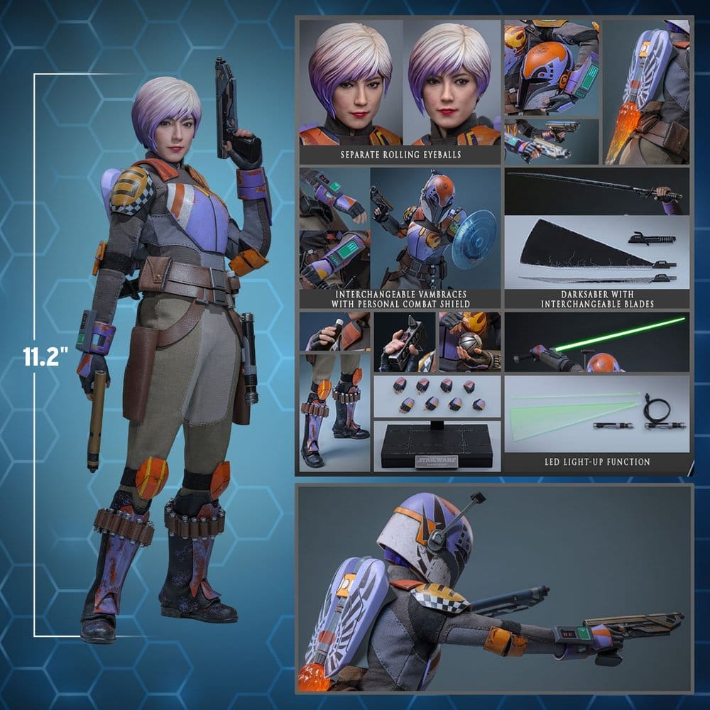 Star Wars: Rebels Televisionsmästerverk Actionfigur 1/6 Sabine Wren 29 cm