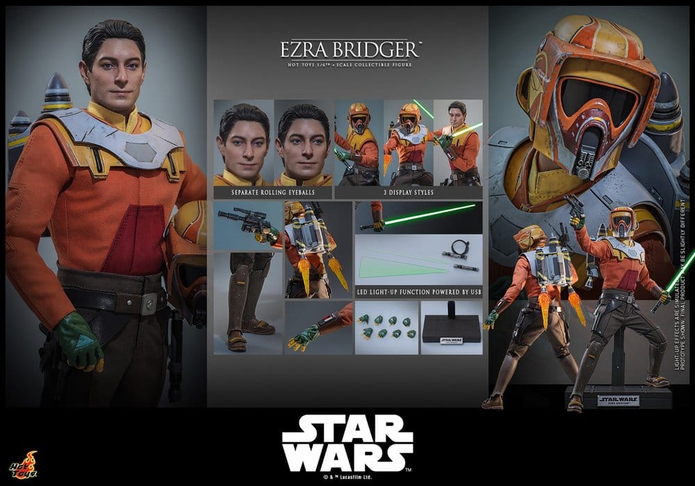 Star Wars: Rebels Mästerverk TV-Aktionsfigur 1/6 Ezra Bridger 31 cm