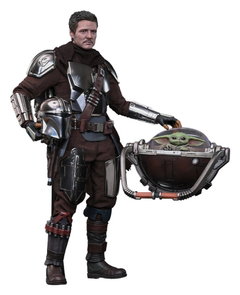 Star Wars: The Mandalorian & Grogu Film Mästerverk Actionfigur 1/6 The Mandalorian och Grogu (Deluxe Version) 31 cm