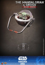 Star Wars: The Mandalorian & Grogu Film Mästerverk Actionfigur 1/6 The Mandalorian och Grogu (Deluxe Version) 31 cm