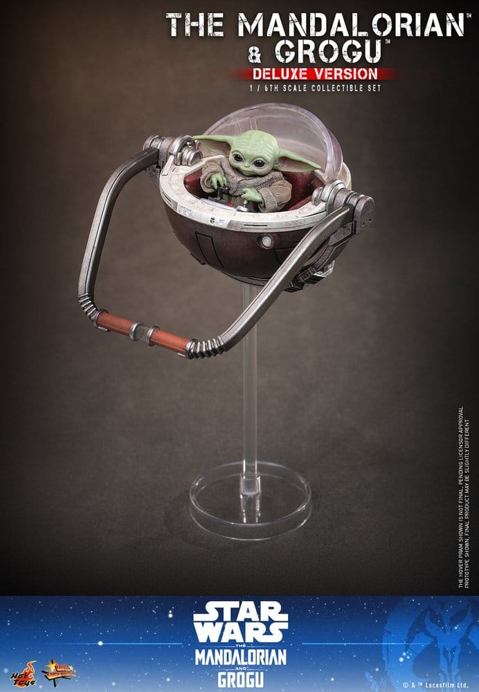 Star Wars: The Mandalorian & Grogu Film Mästerverk Actionfigur 1/6 The Mandalorian och Grogu (Deluxe Version) 31 cm