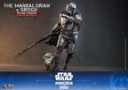 Star Wars: The Mandalorian & Grogu Film Mästerverk Actionfigur 1/6 The Mandalorian och Grogu (Deluxe Version) 31 cm