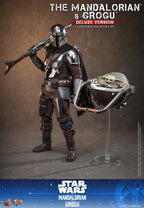 Star Wars: The Mandalorian & Grogu Film Mästerverk Actionfigur 1/6 The Mandalorian och Grogu (Deluxe Version) 31 cm