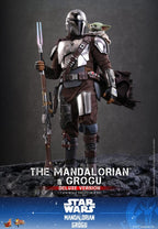 Star Wars: The Mandalorian & Grogu Film Mästerverk Actionfigur 1/6 The Mandalorian och Grogu (Deluxe Version) 31 cm