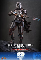 Star Wars: The Mandalorian & Grogu Film Mästerverk Actionfigur 1/6 The Mandalorian och Grogu (Deluxe Version) 31 cm