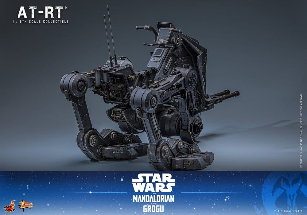 Star Wars: The Mandalorian & Grogu Movie Masterpiece Action Figur Set 1/6 Imperial Remnant AT-RT Driver & AT-RT 60 cm