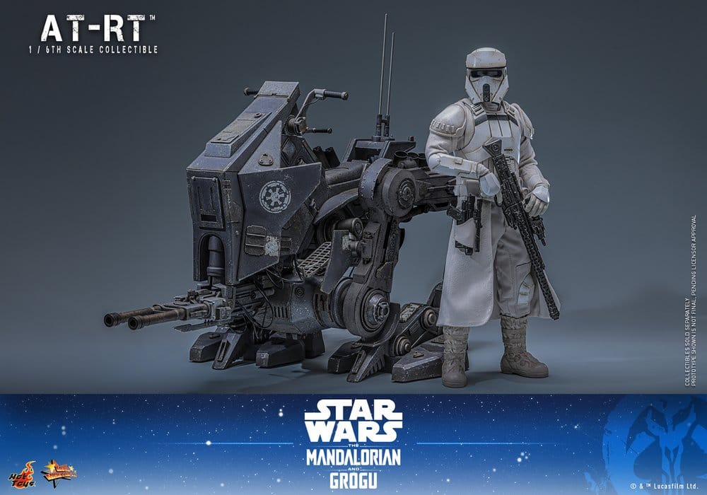 Star Wars: The Mandalorian & Grogu Filmmästarserie Actionfigursset 1/6 Imperial Remnant AT-RT Förare & AT-RT 60 cm