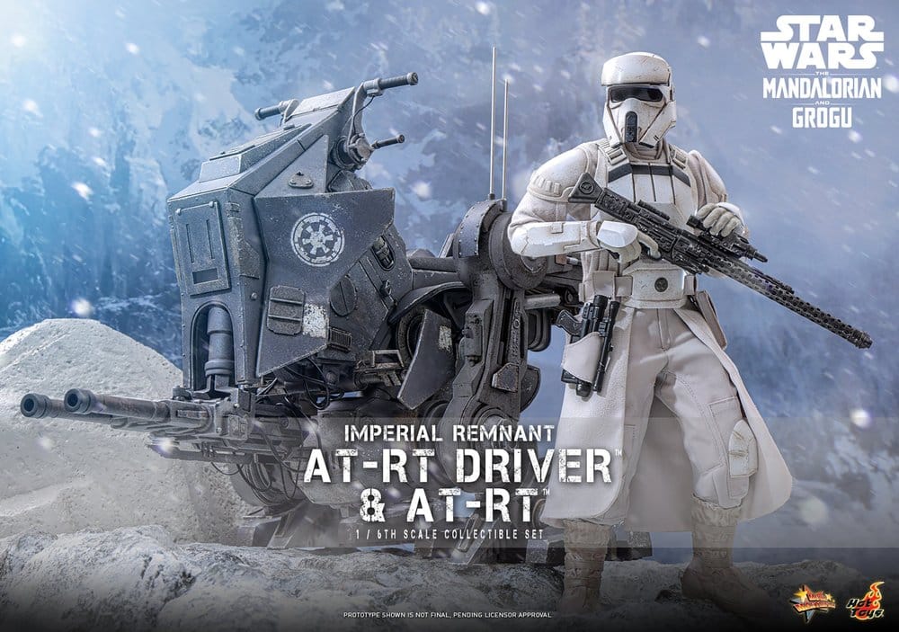 Star Wars: The Mandalorian & Grogu Filmmaker Series Action Figure Set 1/6 Imperial Remnant AT-RT Driver & AT-RT 60 cm