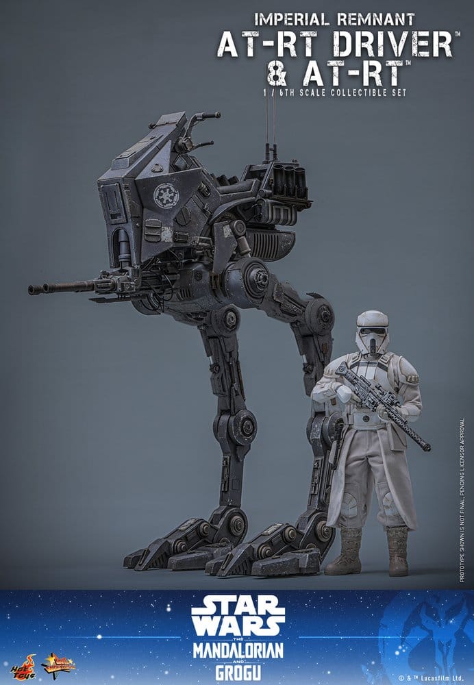 Star Wars: The Mandalorian & Grogu Filmmaker Series Action Figure Set 1/6 Imperial Remnant AT-RT Driver & AT-RT 60 cm