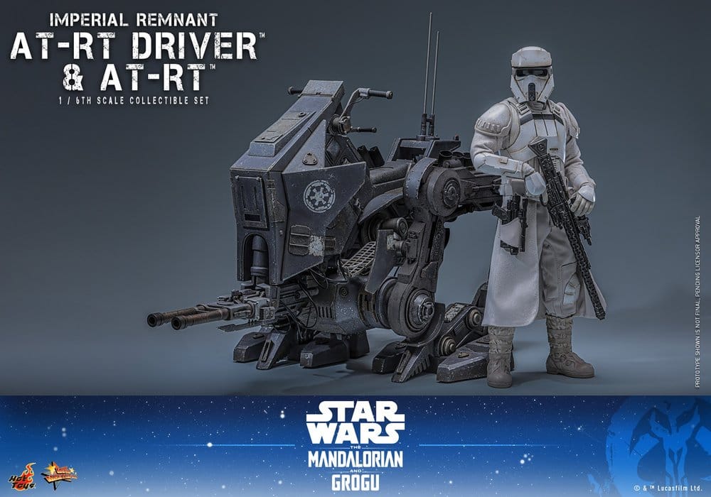 Star Wars: The Mandalorian & Grogu Filmmaker Series Action Figure Set 1/6 Imperial Remnant AT-RT Driver & AT-RT 60 cm