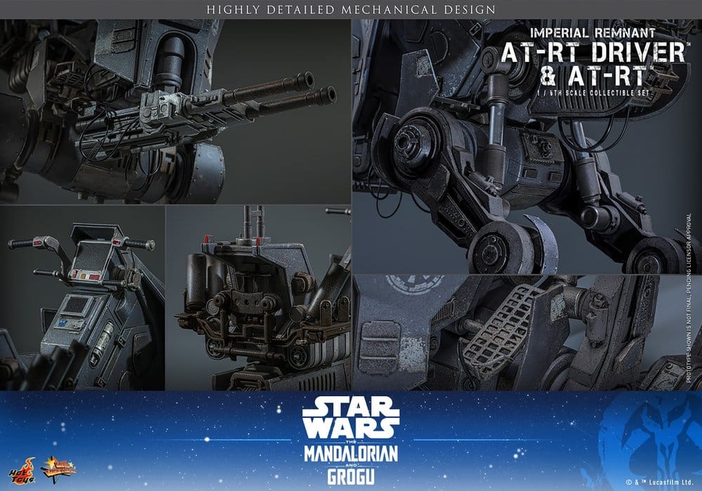 Star Wars: The Mandalorian & Grogu Filmmaker Series Action Figure Set 1/6 Imperial Remnant AT-RT Driver & AT-RT 60 cm