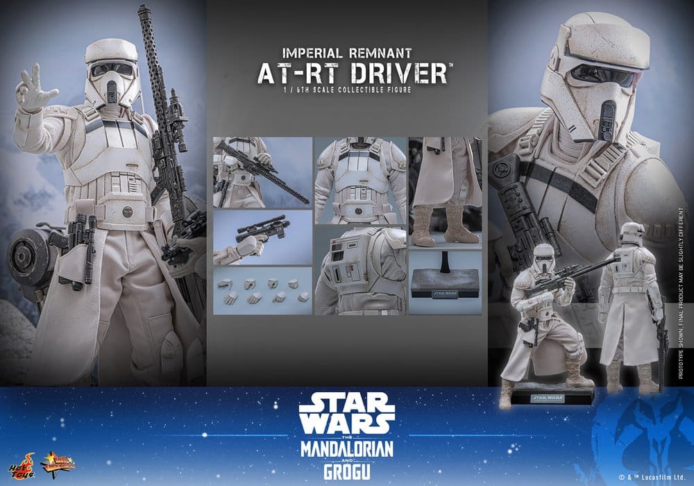 Star Wars: The Mandalorian & Grogu Filmmaker Series Action Figure Set 1/6 Imperial Remnant AT-RT Driver & AT-RT 60 cm