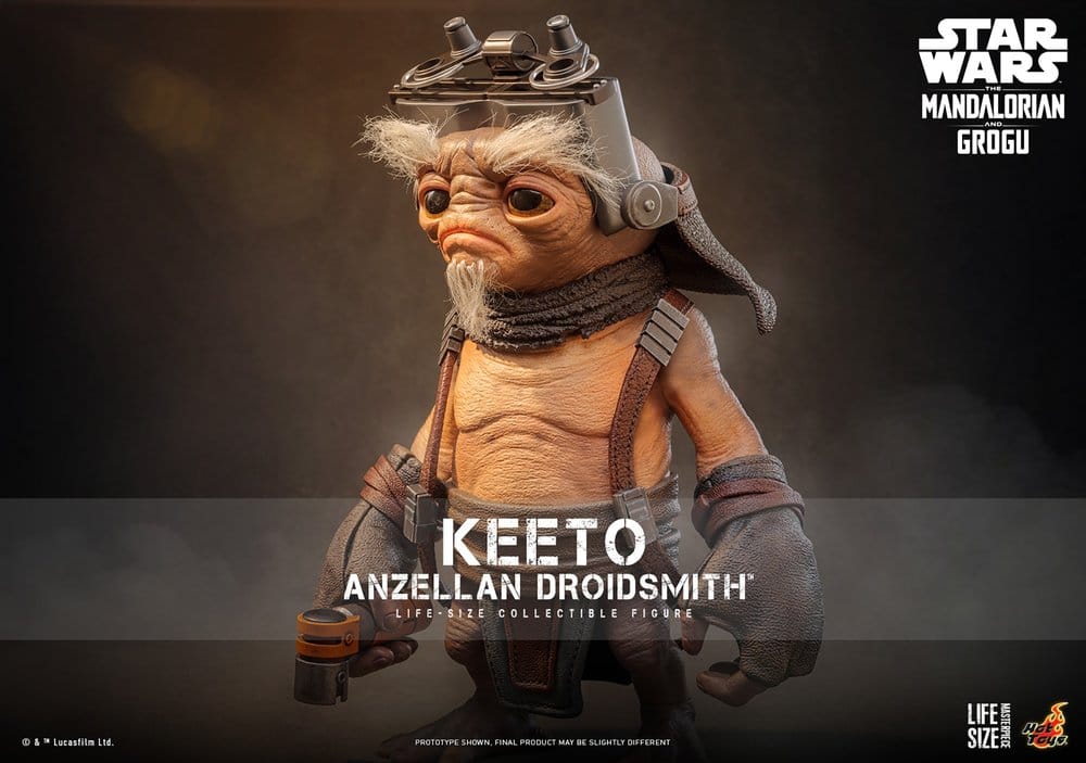 Star Wars: The Mandalorian & Grogu Livsstor Mästerverk Figur Keeto (Anzellan Droidsmith) 26 cm